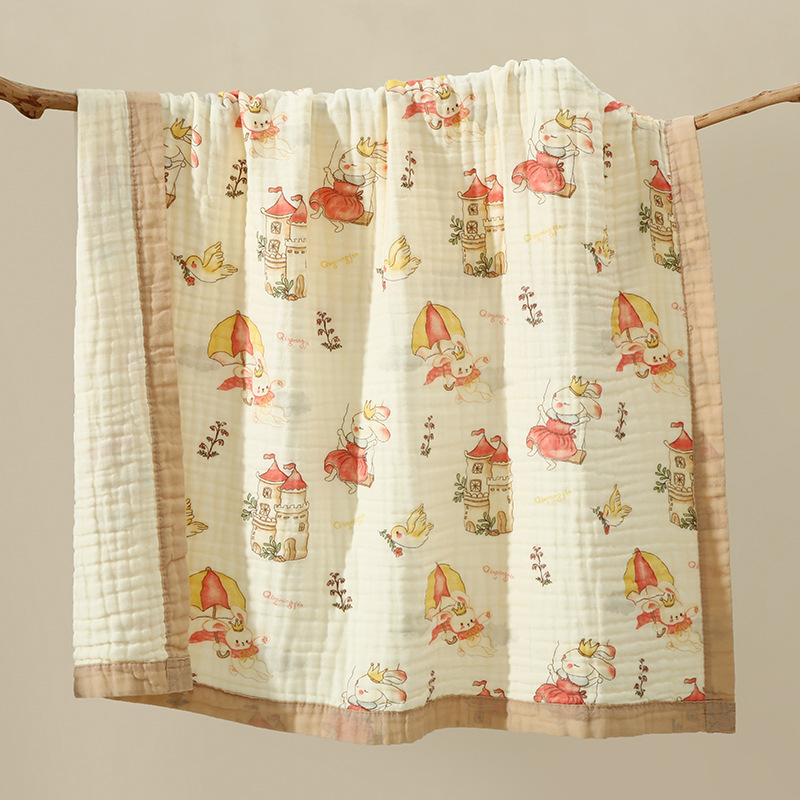 Picture of Gauze Bath Towel Cotton Enlarge Baby Blanket Children's Blanket Class A Six-layer Gauze Newborn Baby