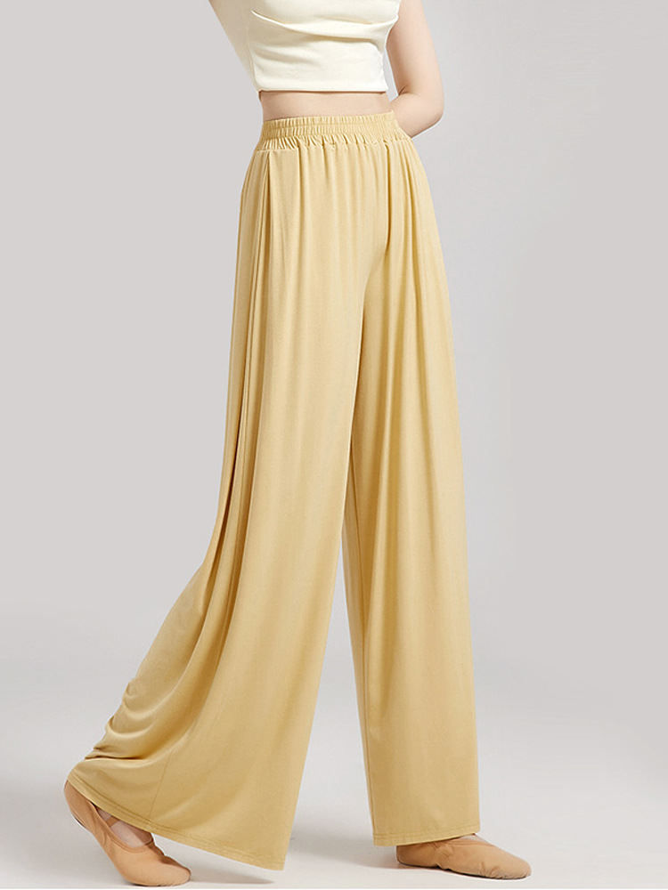 Picture of Modern Dance Loose Wide-Leg Pants Chinese Dance Classical Dance Body Professional Training Pants Women's Dance Practice Pants Long Pants
