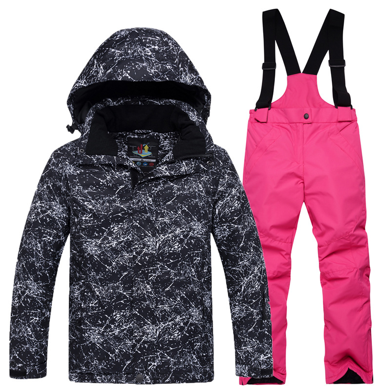 Picture of New Children's Ski Suit suit Boys' and Girls' Outdoor Thickened Warm Ski Two-Piece Set