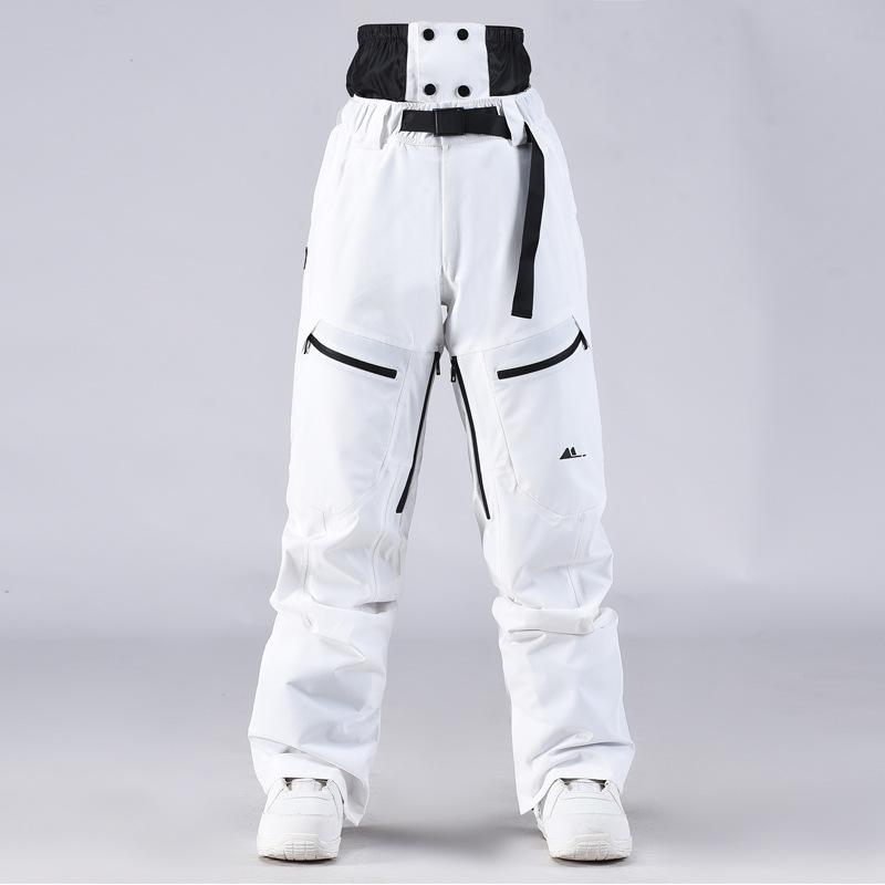 Picture of New outdoor sports windproof waterproof thermal single and double board skiing casual cotton snow pants e-commerce support distribution delivery