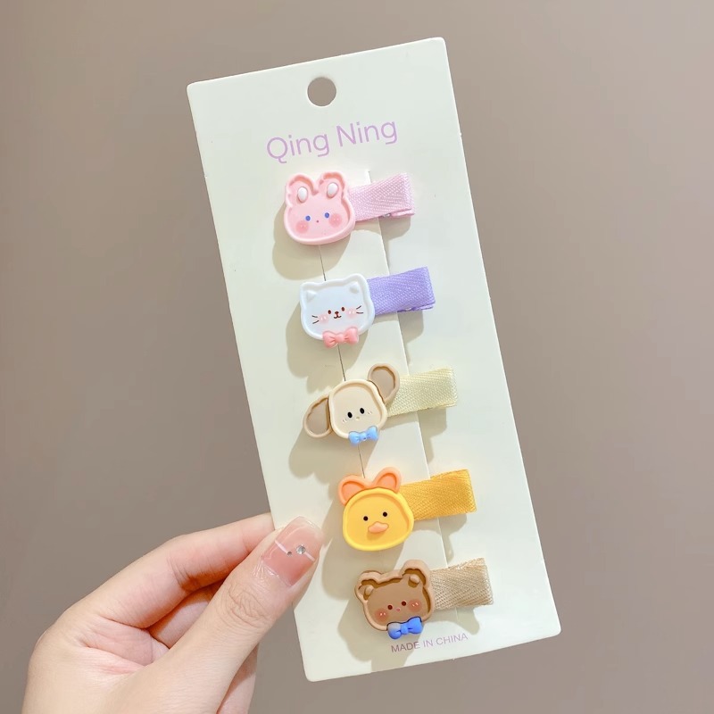 Picture of Cute baby lanugo hair small hairpin baby girl does not hurt hair hair clip baby hair small hair clip children's headdress