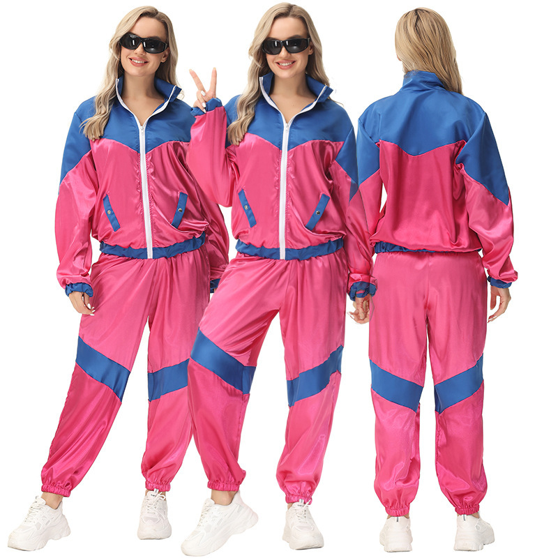 Halloween Costume European and American Retro Disco Trendy Party Stage Performance Clothing Hip-Hop Rock Dance Sportswear