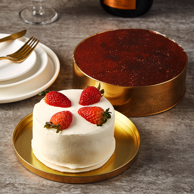 Picture of Oven-able Cake Box Chocolate Dessert Cookie Cafe Casual High-end Storage Accompanying Gift Iron Box