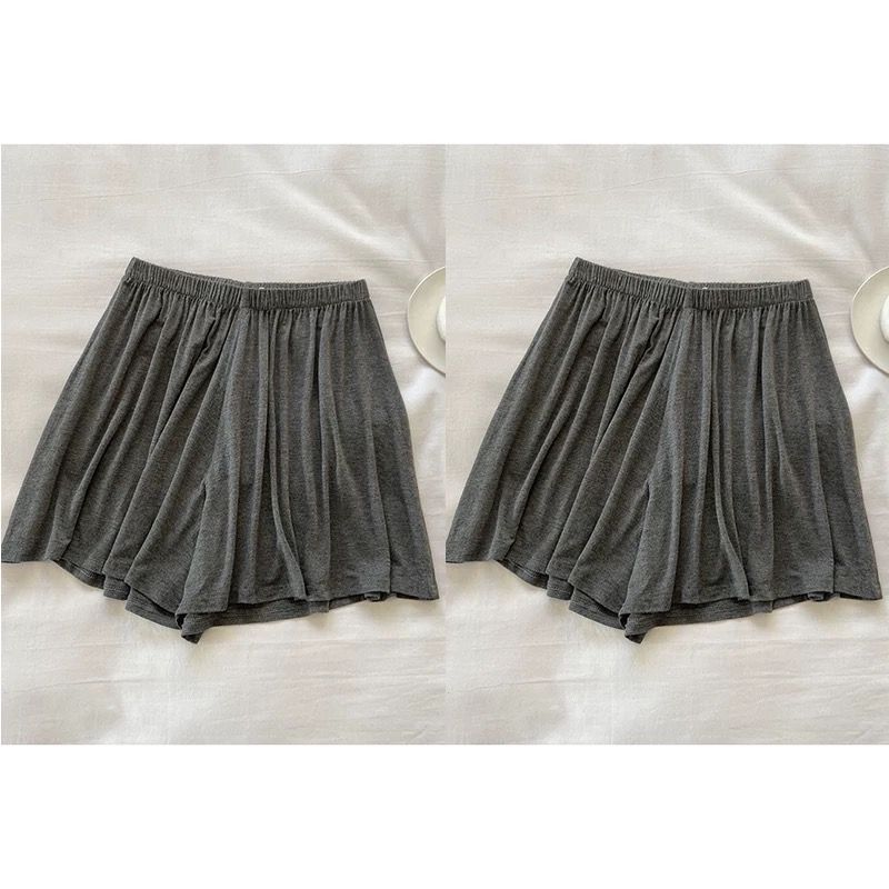 Picture of Modal Cotton Women's Shorts Spring and Summer Sports Leisure Home Fart Curtain Loose Outer Wear High Waist Wide Leg Pajama Pants Thin