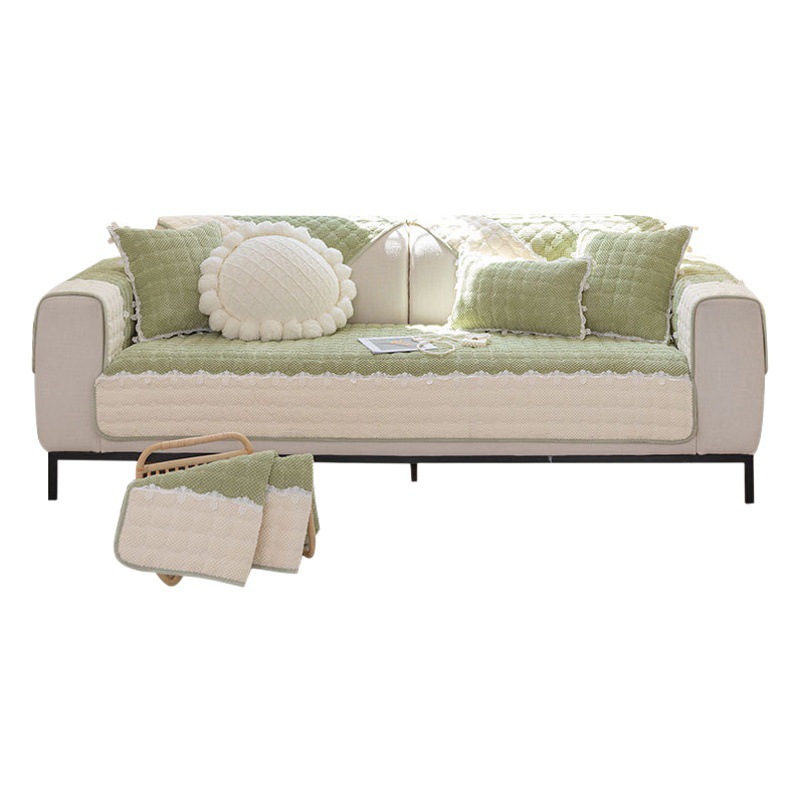 Corduroy Sofa Cushion, Plush Cushion, Simple Modern Sofa Cover, All-Inclusive Universal Cover, Universal for All Seasons