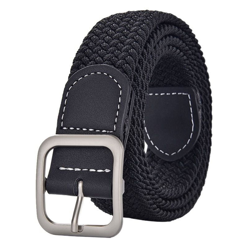 Women's Woven Belt All-match Student Decoration Summer Stretch Elastic Trousers Trendy Canvas Men's Belt