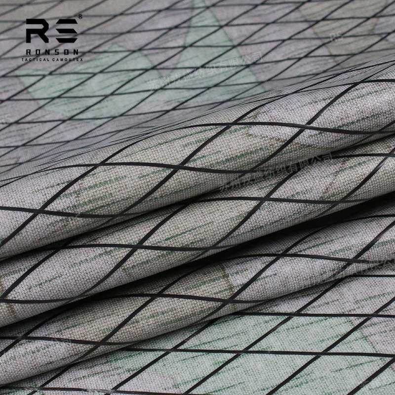 Picture of World War Ii German Split Camouflage 500D Nylon Domestic X-Pac Composite Diamond Grids Fabric Waterproof Lightweight Cloth