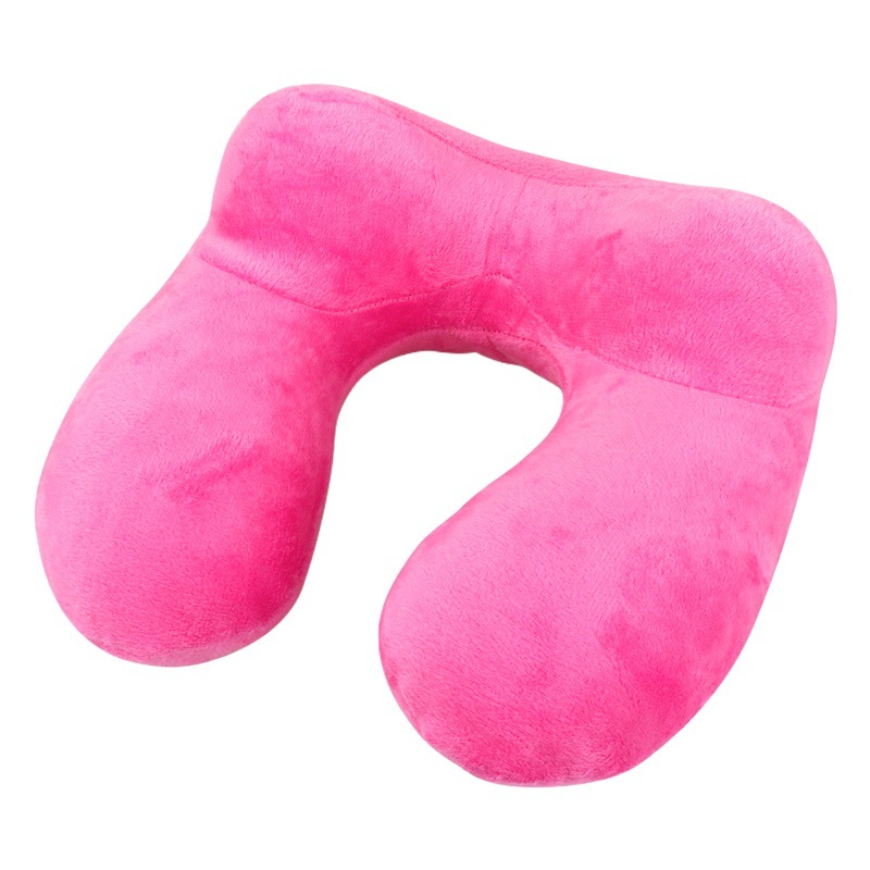 U-shaped Pillow Inflatable Pillow U-shaped Inflatable Travel Sanbao Aircraft Travel Blowing Neck Pillow