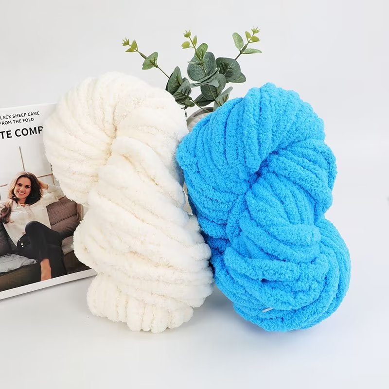 Extra Thick Ice Thread Blanket Thread Hand-Knitted Cat Tail Yarn Wool Ball Finger Scarf Thick Thread Animal Nest Thread Wholesale