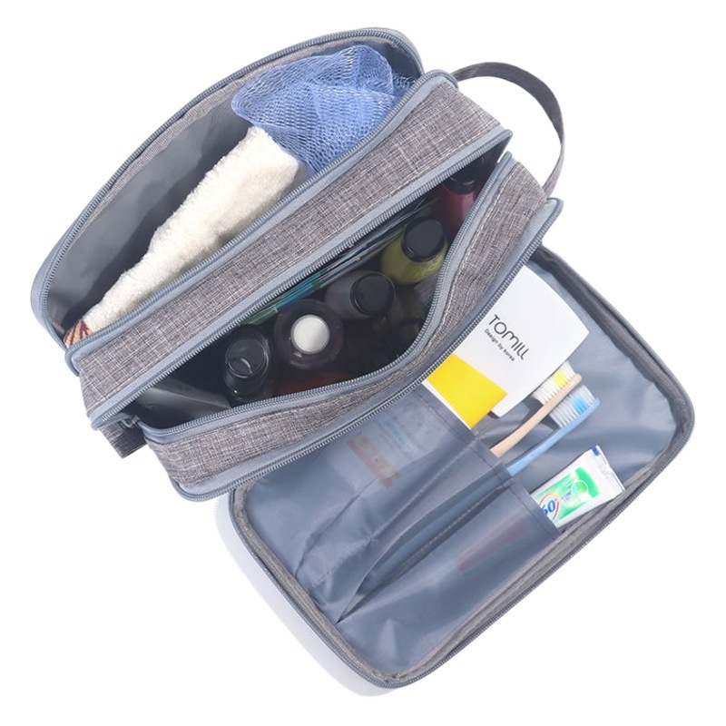 New Travel Dry and Wet Separation Toiletry Bag Large Capacity Outdoor Portable Men's Portable Storage Bag Waterproof Oxford Cloth