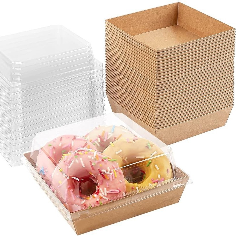 Sandwich packaging box disposable baking packaging box long square snow mei Niang meat floss Beckham West Point cake box