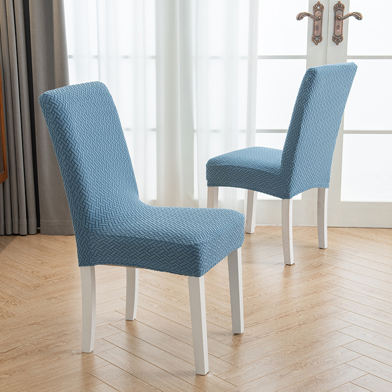 Picture of Cross-border jacquard fleece thickened conjoined elastic hotel restaurant chair cover anti-fouling stool cover chair cover