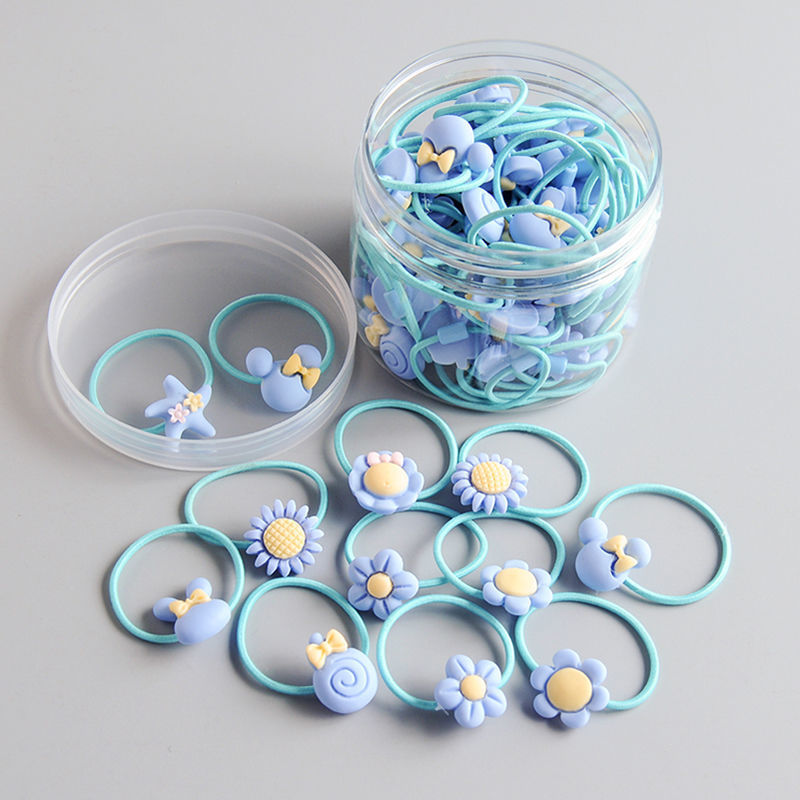 Picture of Children's hair rope hair ring does not hurt the hair of Korean baby girl rubber band hair rope headdress cute girl hair accessories