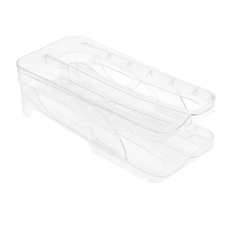 Picture of Rolling egg box slide egg roller refrigerator gap storage double-layer egg roller artifact egg holder kitchen egg rack