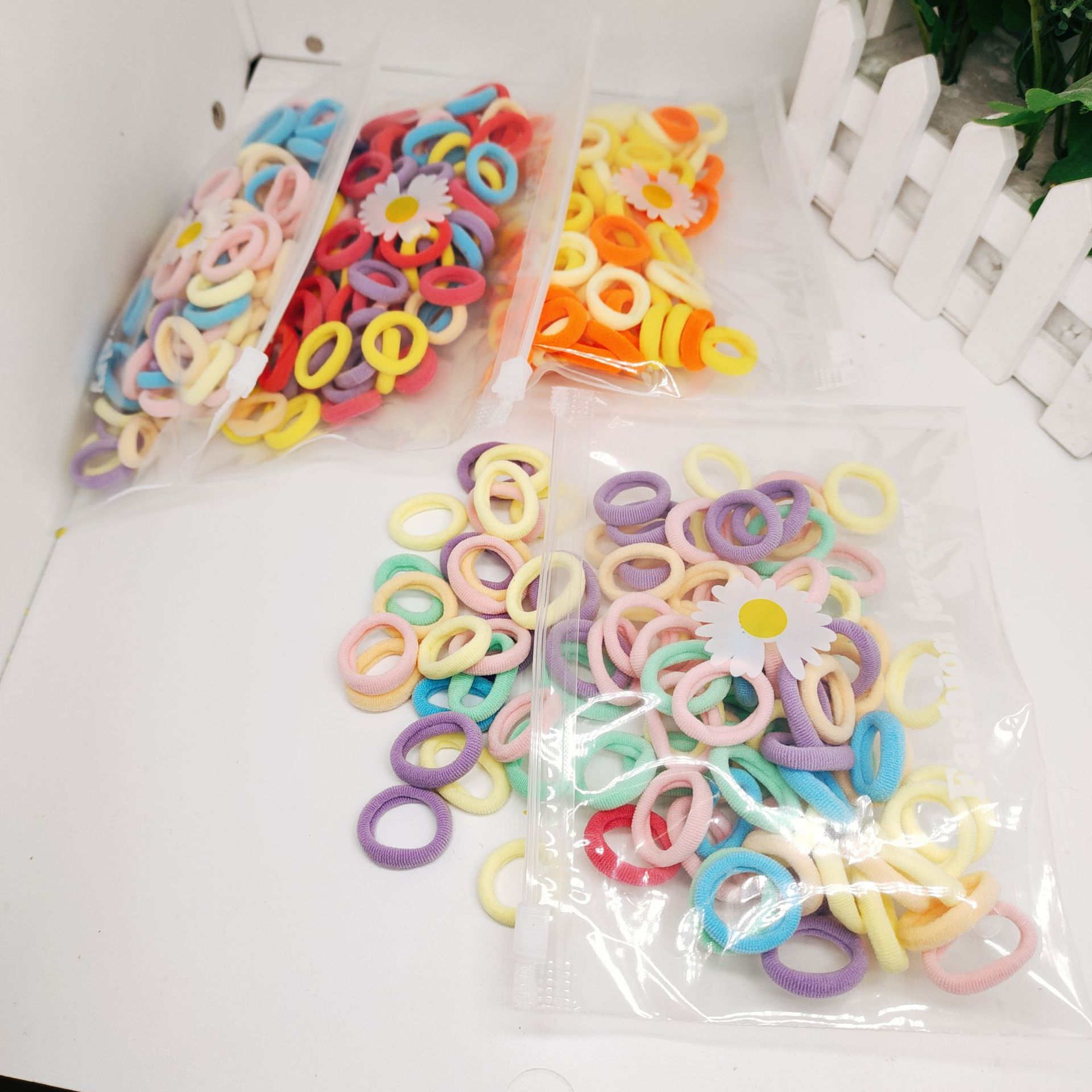 Children's rubber band candy-colored towel ring baby does not hurt the hair elastic rubber band girl hair band headdress