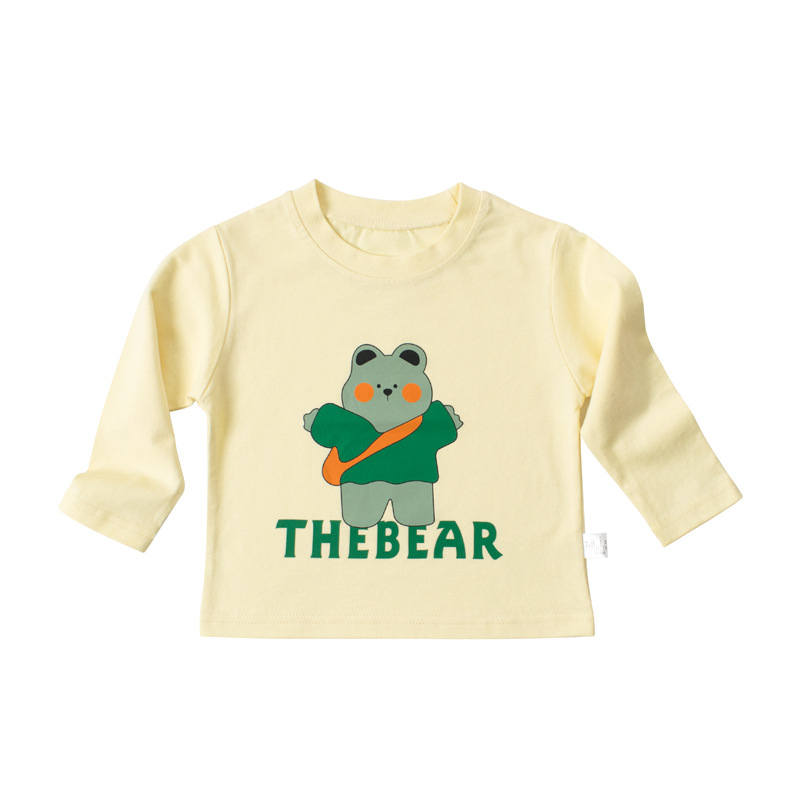 Picture of New children's cartoon cotton cross-border children's long-sleeved T-shirt top boy baby round neck Autumn Tide bottoming shirt
