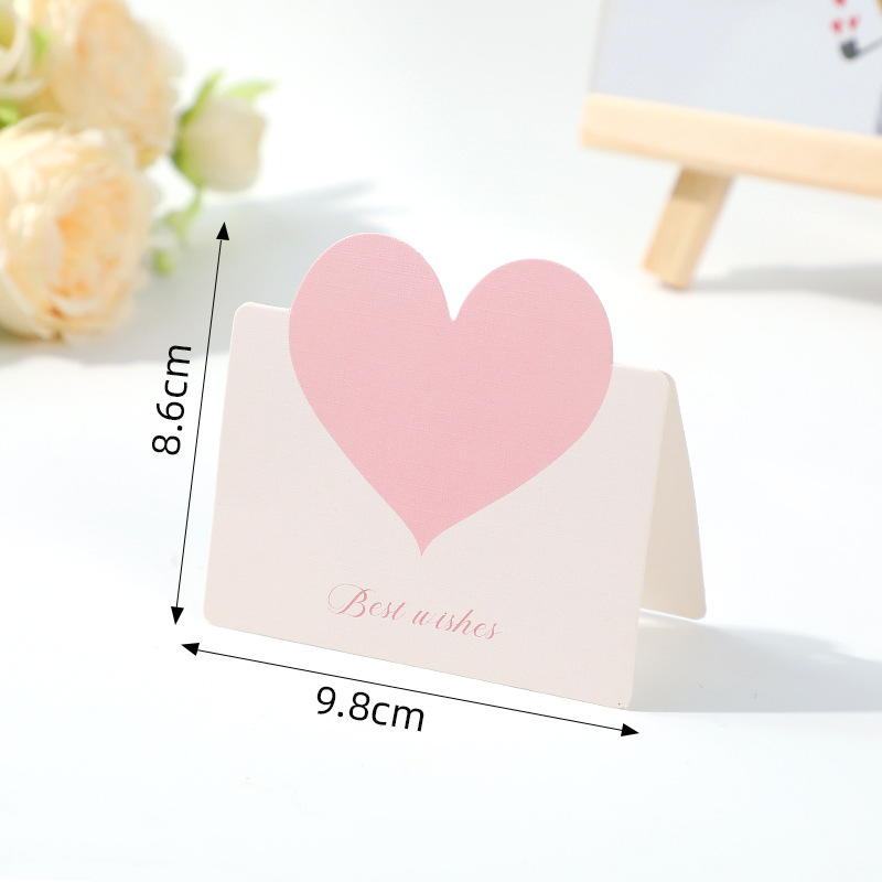Picture of Love three-dimensional greeting card postcard small card paper handwriting wish card folding High sense blank blessing message card