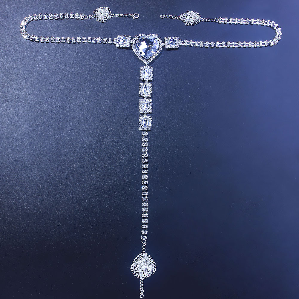 Picture of Cross-border European and American hot selling Ruby Love bikini body chain trendy rhinestone underwear chain INS same style chain