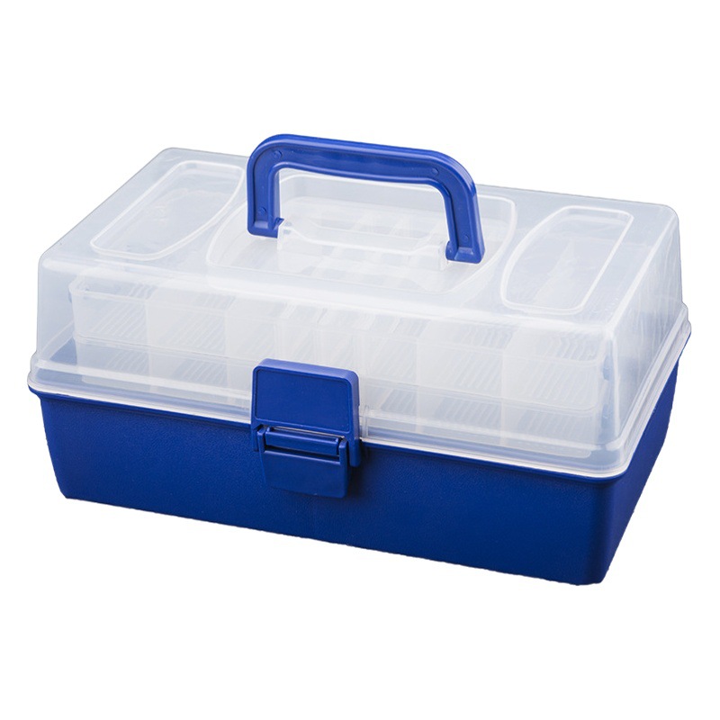 Spot portable large capacity thick fishing box portable multi-purpose fishing gear storage box Luya box toolbox wholesale