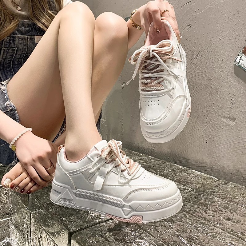 Picture of Popular Korean thick-soled national tide board shoes women's shoes 2025 spring and autumn new lightweight and versatile casual shoes sports white shoes