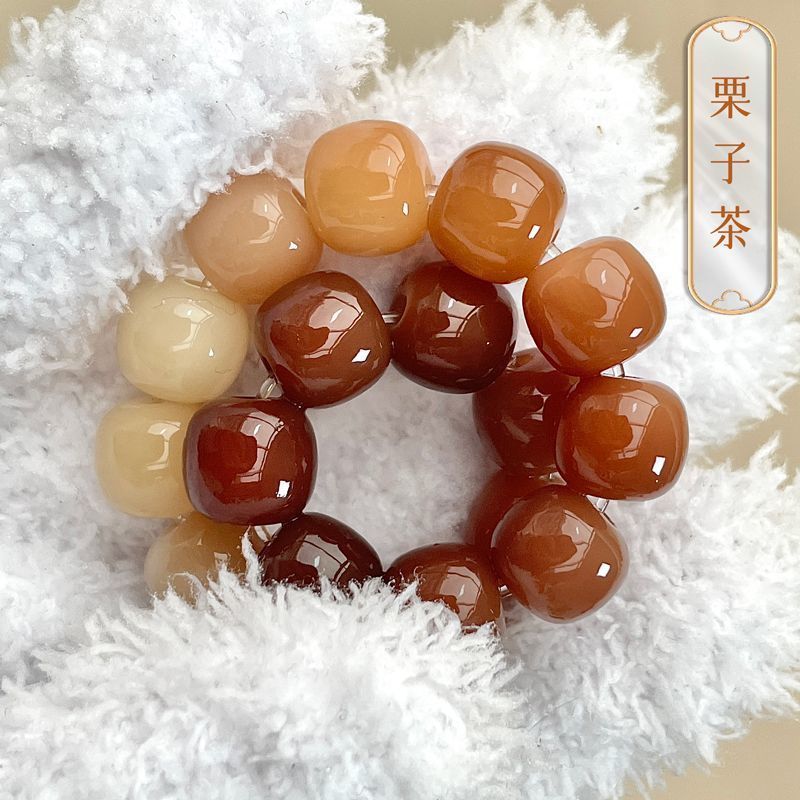 Picture of Authentic Yuanshan Dai Bodhi Root Bracelet Genuine Student Toy Decompression Chinese Style Bodhi Bracelet Prayer Beads