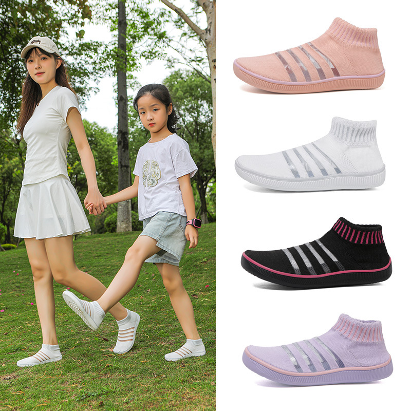 Mother-Daughter Shoes, Women's Water Shoes, Women's Water Socks, Flat-Soled Outdoor Girls' Beach Wading Shoes, Breathable Summer Women's Shoes for Rafting