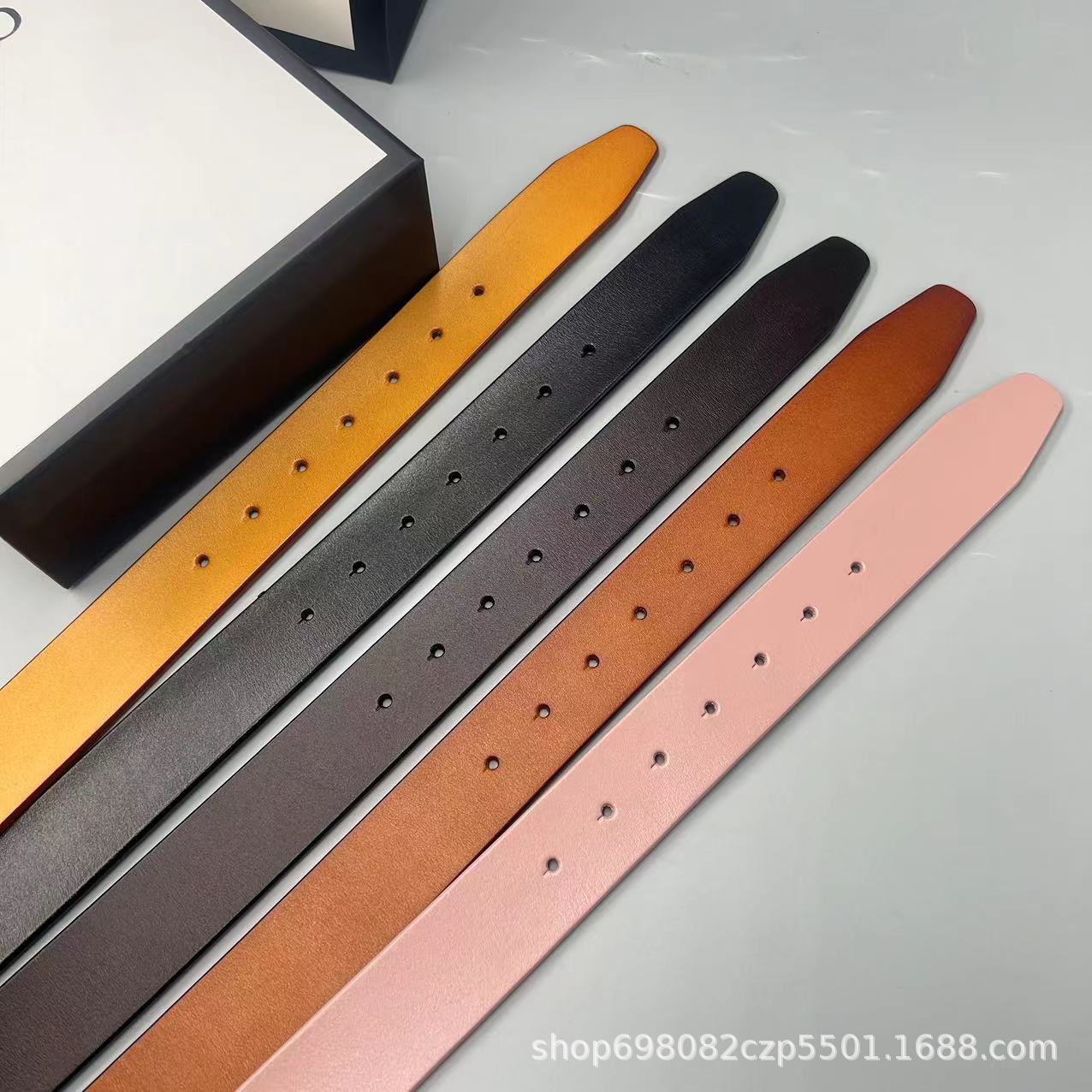 3.8cm headless retro pure leather belt body can be matched with 4.0CM buckle men's belt casual business all-match now