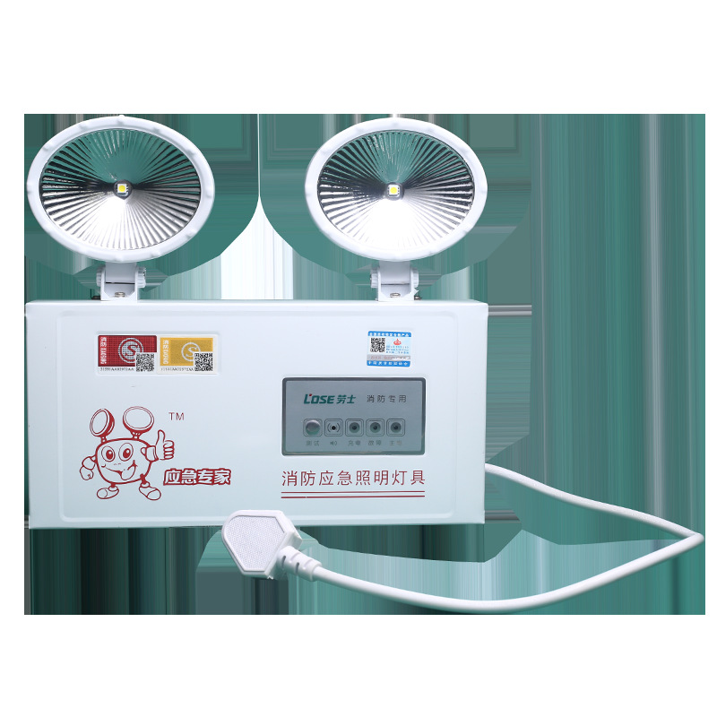 Picture of Lauer fire emergency light evacuation emergency lighting double head lamp wall-mounted double head emergency high-brightness fire lighting lamp