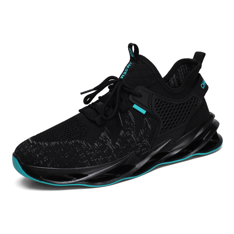 Picture of 2024 Spring and Summer New Men's Shoes Breathable Fly Knitted Lace up Running Shoes Trendy Fashion Casual Sports Shoes Cross-Border Wholesale