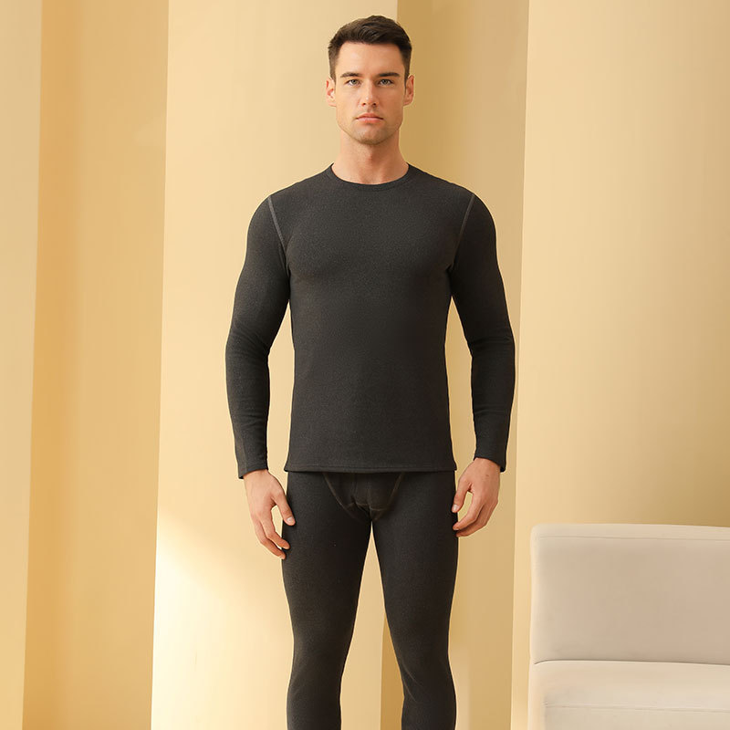 Picture of 2025 New Thermal Underwear Set Autumn and Winter Men's and Women's Autumn Clothes and Long Pants Wool Silk Inner Wear Wholesale