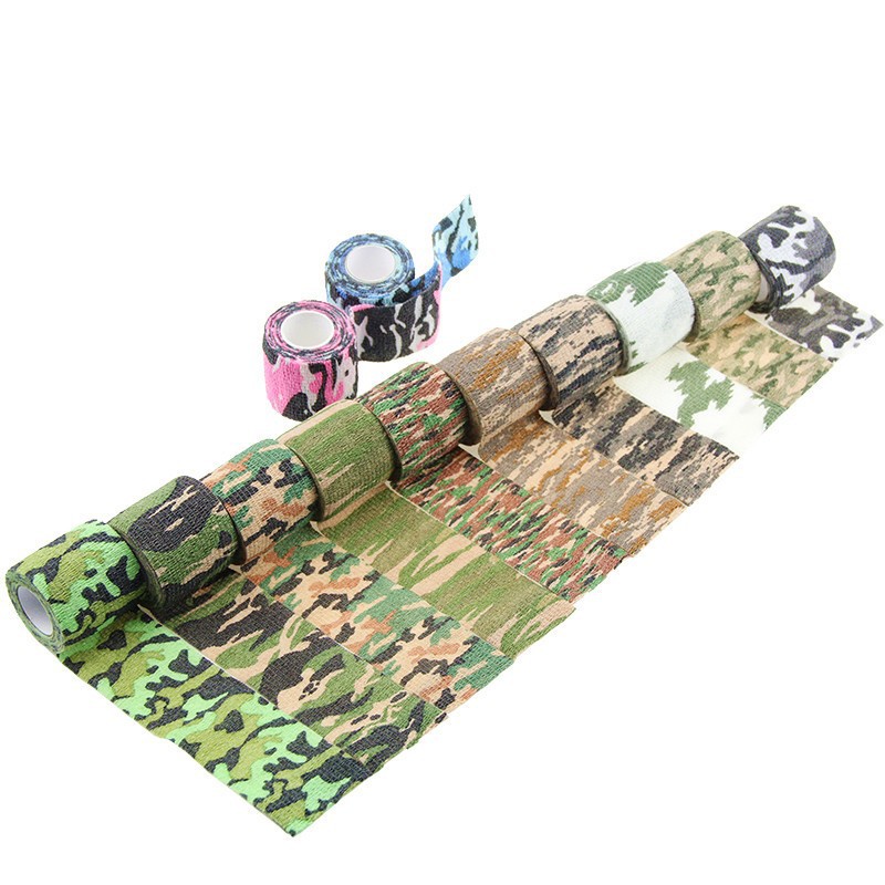 Picture of Factory Direct Sales Outdoor Camouflage Bandage Non-Woven Self-Adhesive Elastic Bandage Camouflage Bandage Available for Wholesale