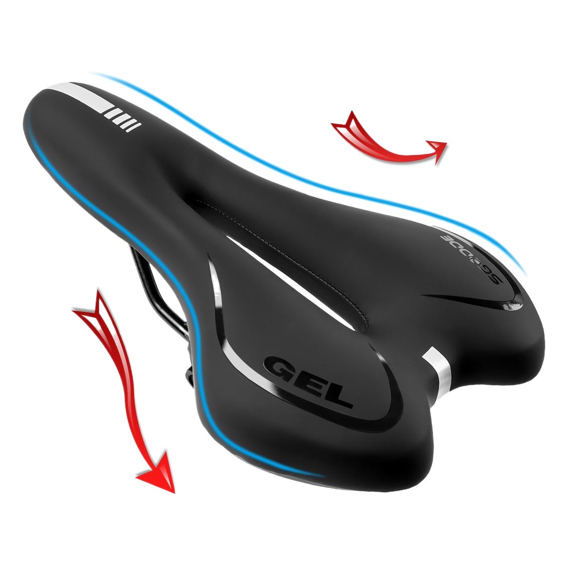Cross-border Anqi Bicycle Silicone Cushion Bicycle Saddle Mountain Bike Cushion Bicycle Seat Bicycle Accessories