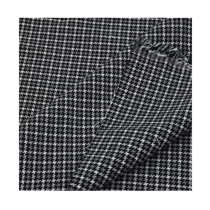 Yarn-dyed Plaid Polyester Viscose Yarn-dyed Four-sided Elastic Yarn-dyed Double-elastic Plaid Trousers Tight Pants Four-sided Elastic Cloth
