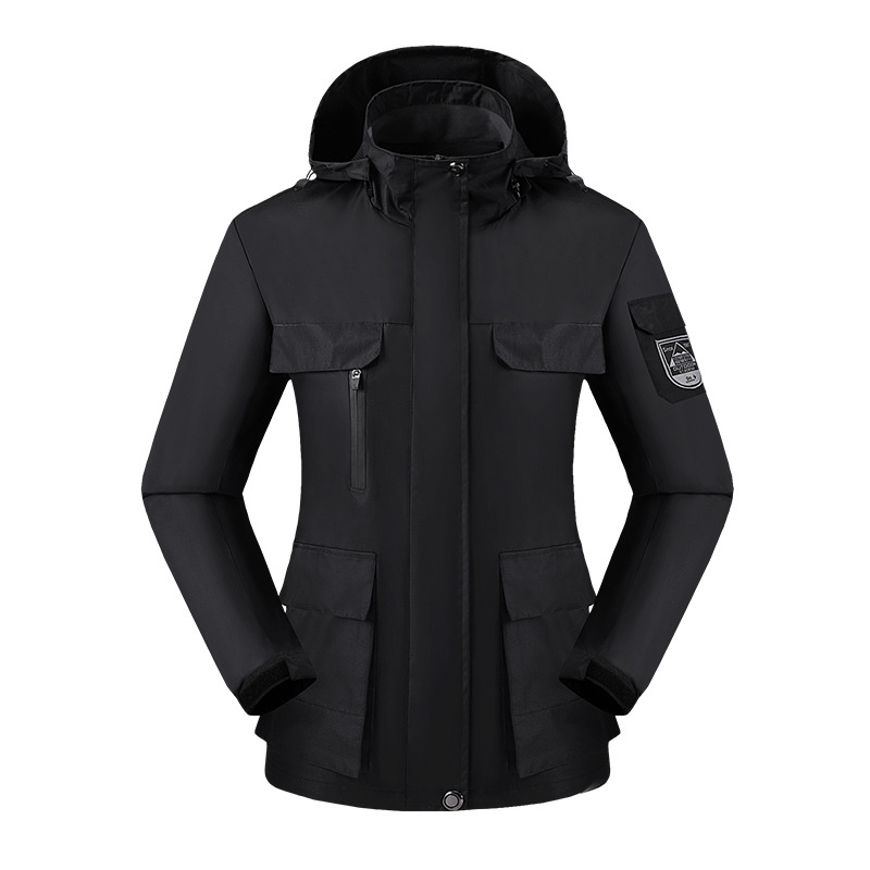 Picture of Amazon Couple Jacket Outdoor Large Size Hooded Windproof Waterproof Mountaineering Fishing Cargo Jacket for Men and Women