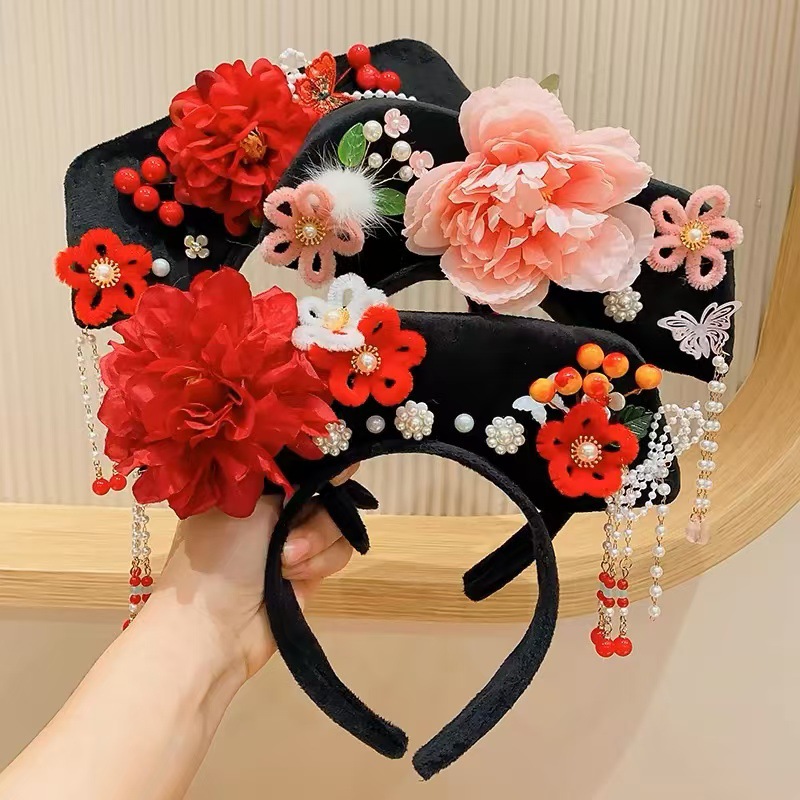 Noble Gege Head Hoop Palace Wind Zhen Huan Legend of Empress and Empress Hair Hoop Wash Face Flag Head Funny Headwear