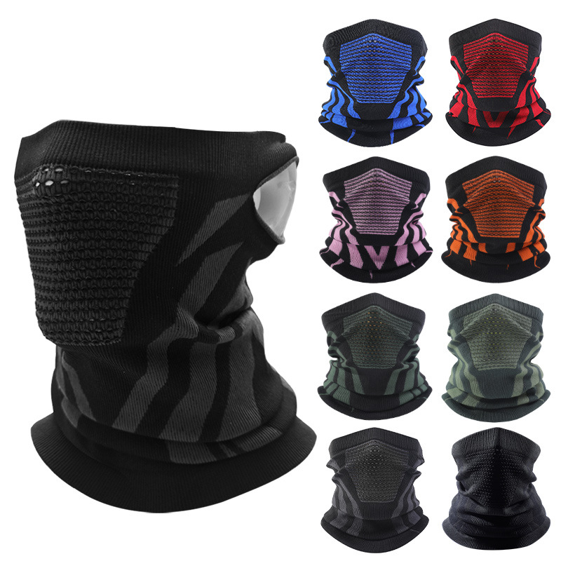 Outdoor Riding Mask Breathable Knitted Scarf Sports Ski Face Warm Headgear New Seamless Neck Sleeve