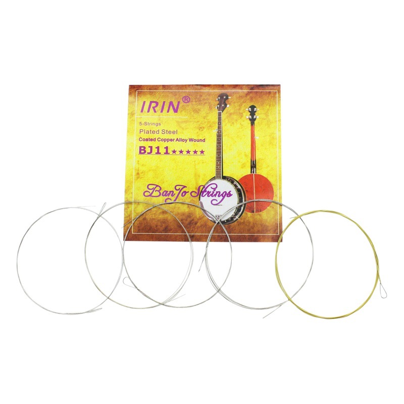 Picture of IRIN five string banjo strings BJ11 banjo strings high quality plated light string coated copper alloy strings wholesale