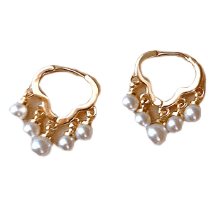 Casual Elegant Cloud Tassel Pearl Pendant Earrings for Women 2025 New Trendy Exquisite Super Fairy High-End Earrings