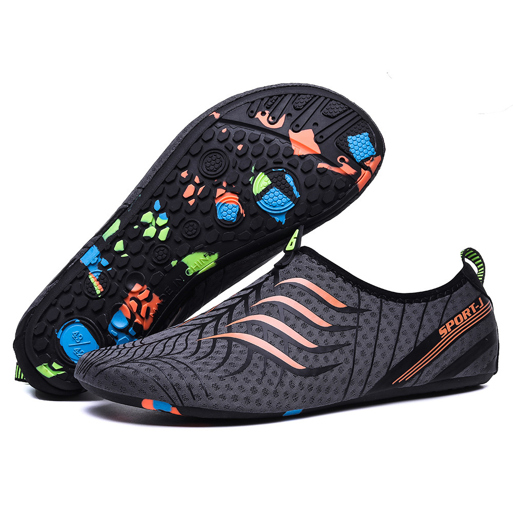 Barefoot Beach Shoes Men's Lightweight Quick-drying Swimming Shoes Women's Couple's Soft-soled Skin-sticking Shoes Non-slip Drifting Wading Fishing Shoes