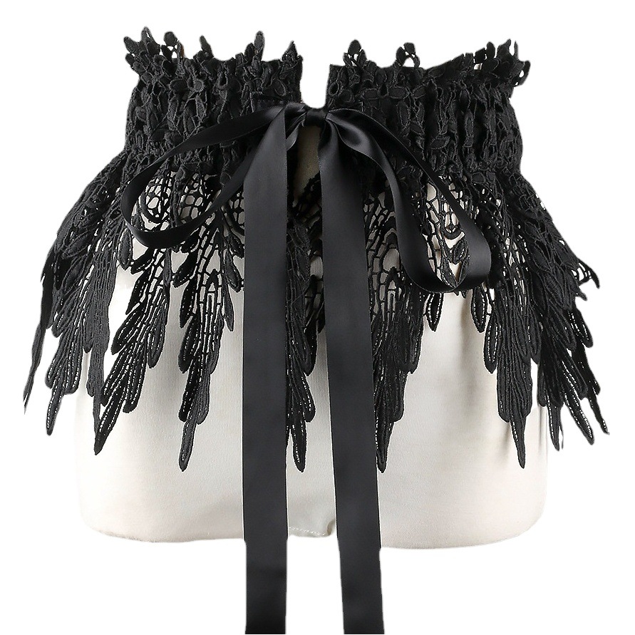 Cross-Border Lace Girdle Skirt Elastic Elastic Widened Lace Women's Waist Accessories Fashion Versatile Wide Belt with Shirt Decoration