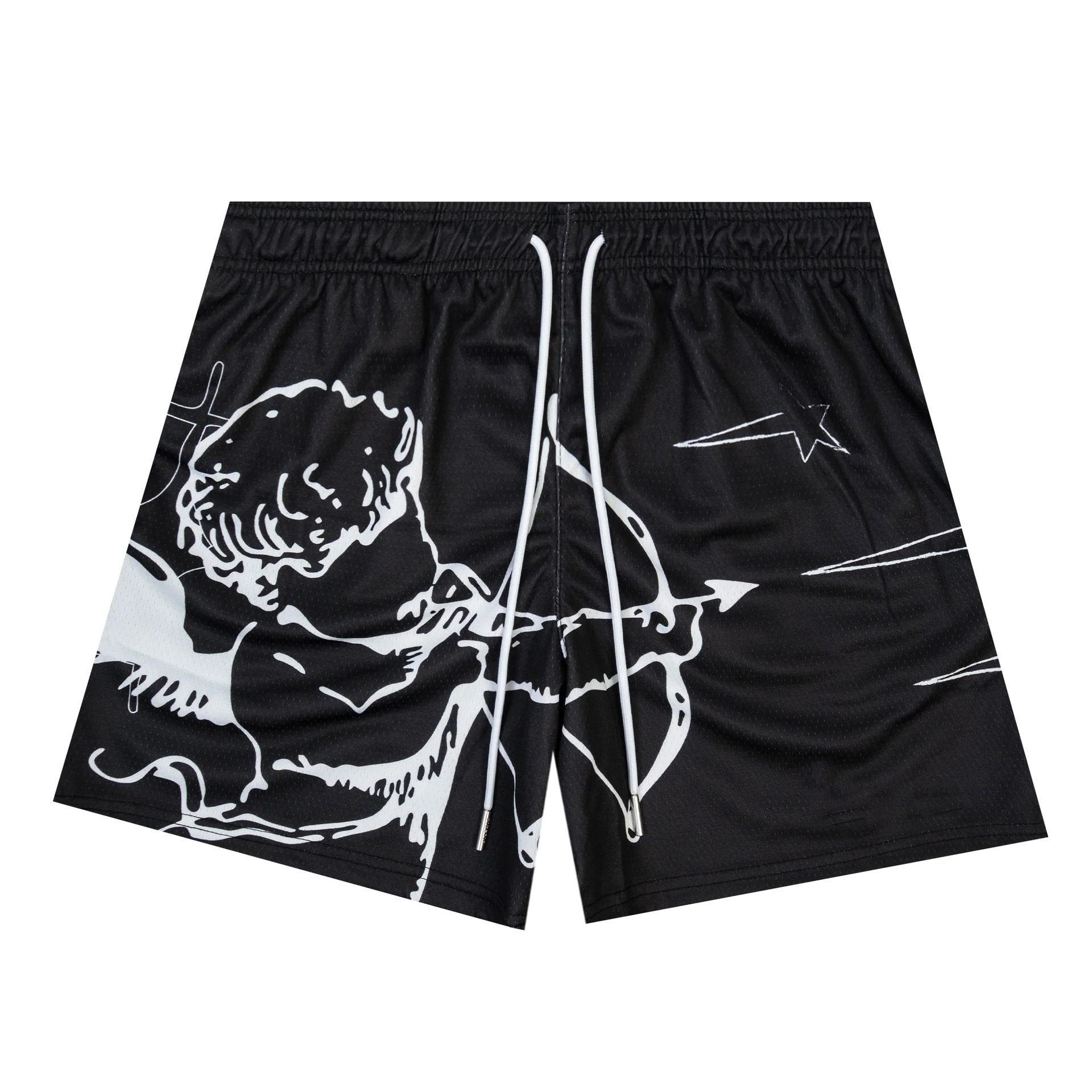 American Trendy Brand Shorts for Men and Women, Sports and Fitness Quarter Shorts, Casual Basketball Running Shorts, Knee-Length Basketball Shorts