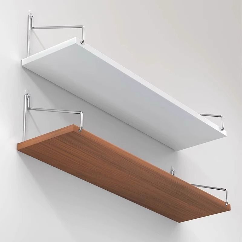 No-Drill Wall-Mounted Wrought Iron Living Room Entrance Wall Decoration Bedroom Wall Bookshelf Single Shelf Wall Storage Rack