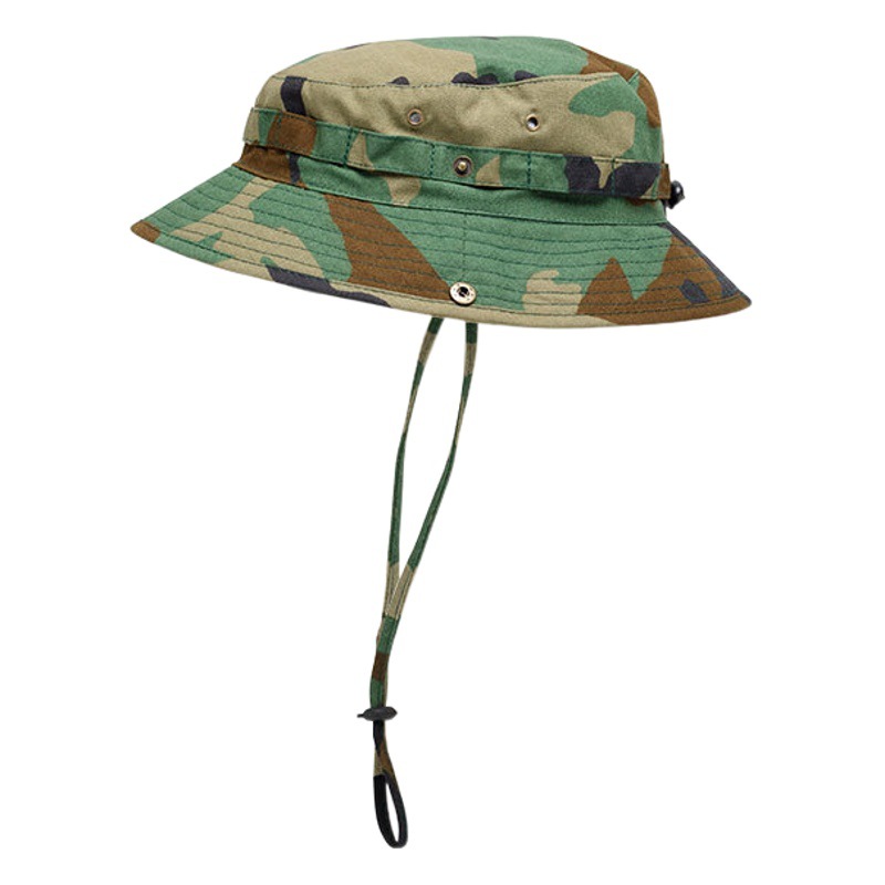 Cross-border source outdoor camouflage fisherman cap summer sun hat basin cap men's mountaineering cap fishing cap spot
