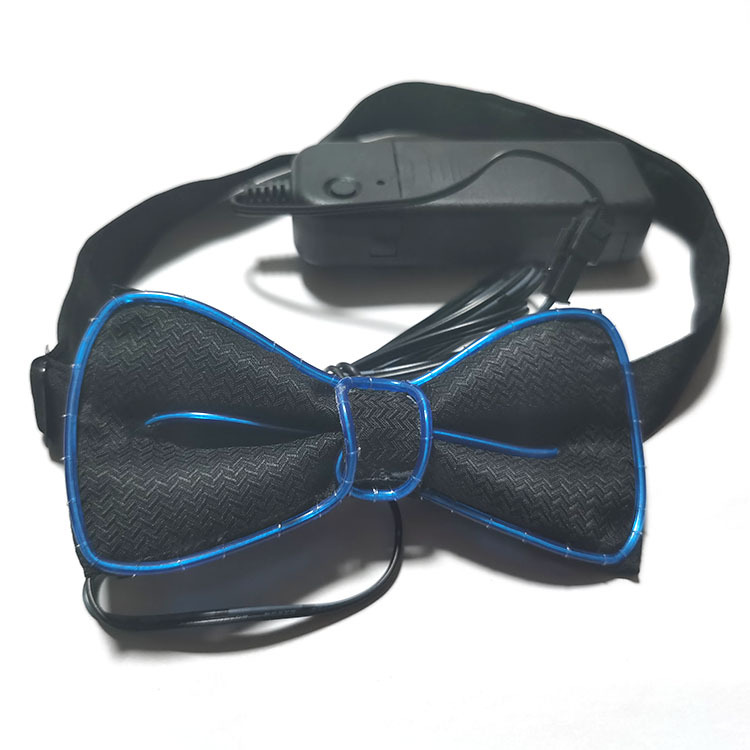 Picture of Led Luminous Bow Tie El Cold Light Bow Tie Prom Party Luminous Tie Performance Atmosphere Decoration Glitter Bow