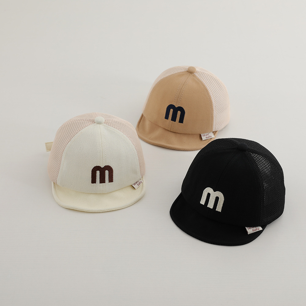 Baby Hat Summer Thin Boys' Cap Shading Mesh Breathable Cool Cap Baby Girl Sunscreen Baseball Cap Trendy