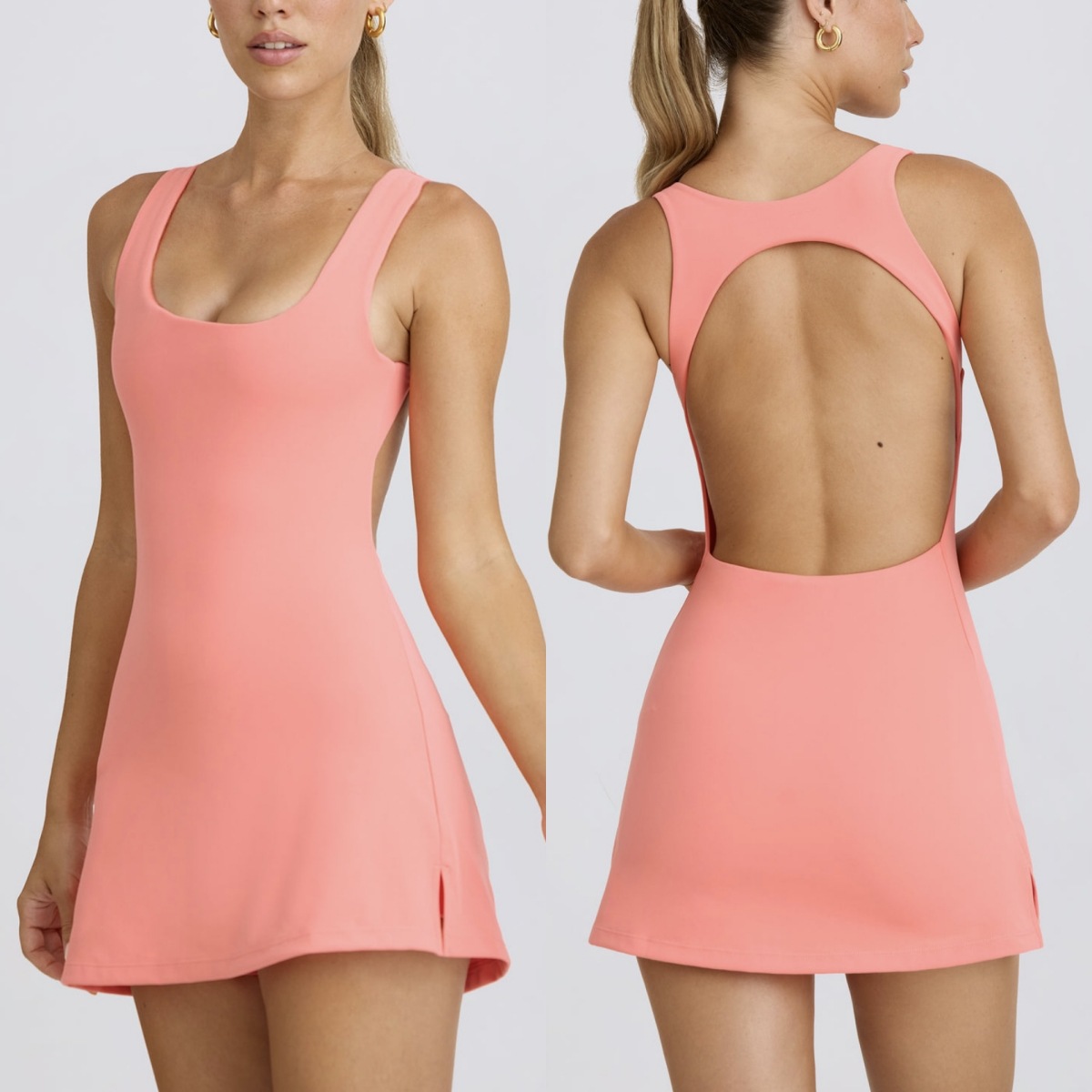 Regina Naked Sports dress Women's Anti-walking Base Outdoor Running Fitness Tennis Skirt Breathable with Chest Pad