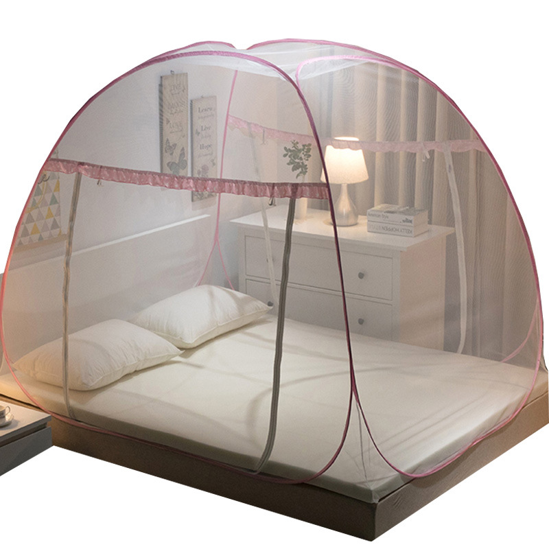 Picture of Yurt mosquito net installation-free foldable household 1.8M1.5M1.2M single door double door zipper foreign trade batch
