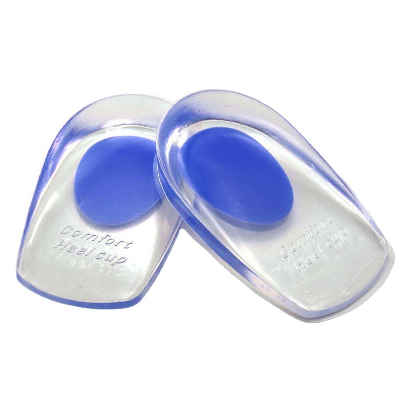 Heel Pad Silicone Heel Pad Sports Shock Absorbing Insole Anti-Pain Heel Pad Women's Men's Thickened Soft Half Size Pad