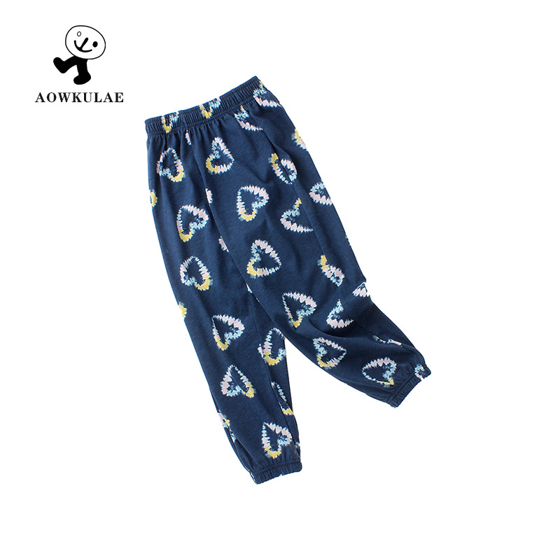 Picture of Children's Wear Summer Korean Style New Children's Thin Anti-mosquito Pants Large Children's Cartoon Full Print Casual Pants Boys Pants