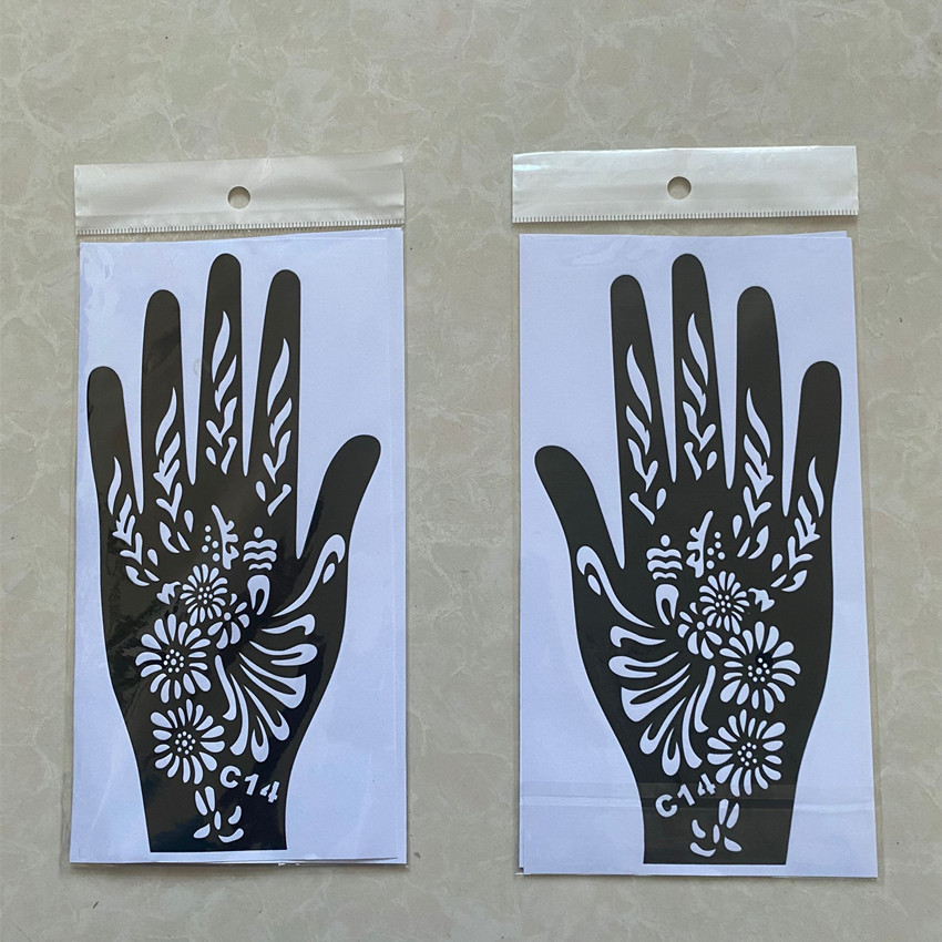 Picture of Dark Wind Hand Tattoo Palm Tattoo Template Hand Simulation Temporary Sticker Beautiful Original Hand Tattoo